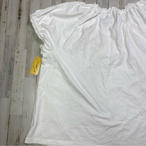 Kim Rogers Woman Top Short Sleeves White Casual Plus Sz 3X NWT! - Picture 14 of 16